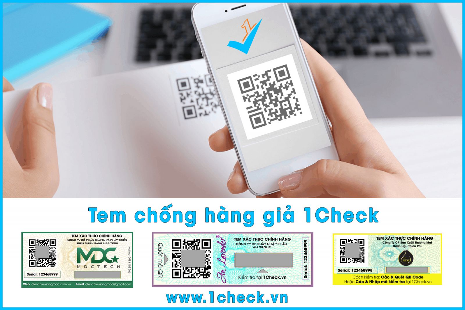 tem chống hàng giả 1check 