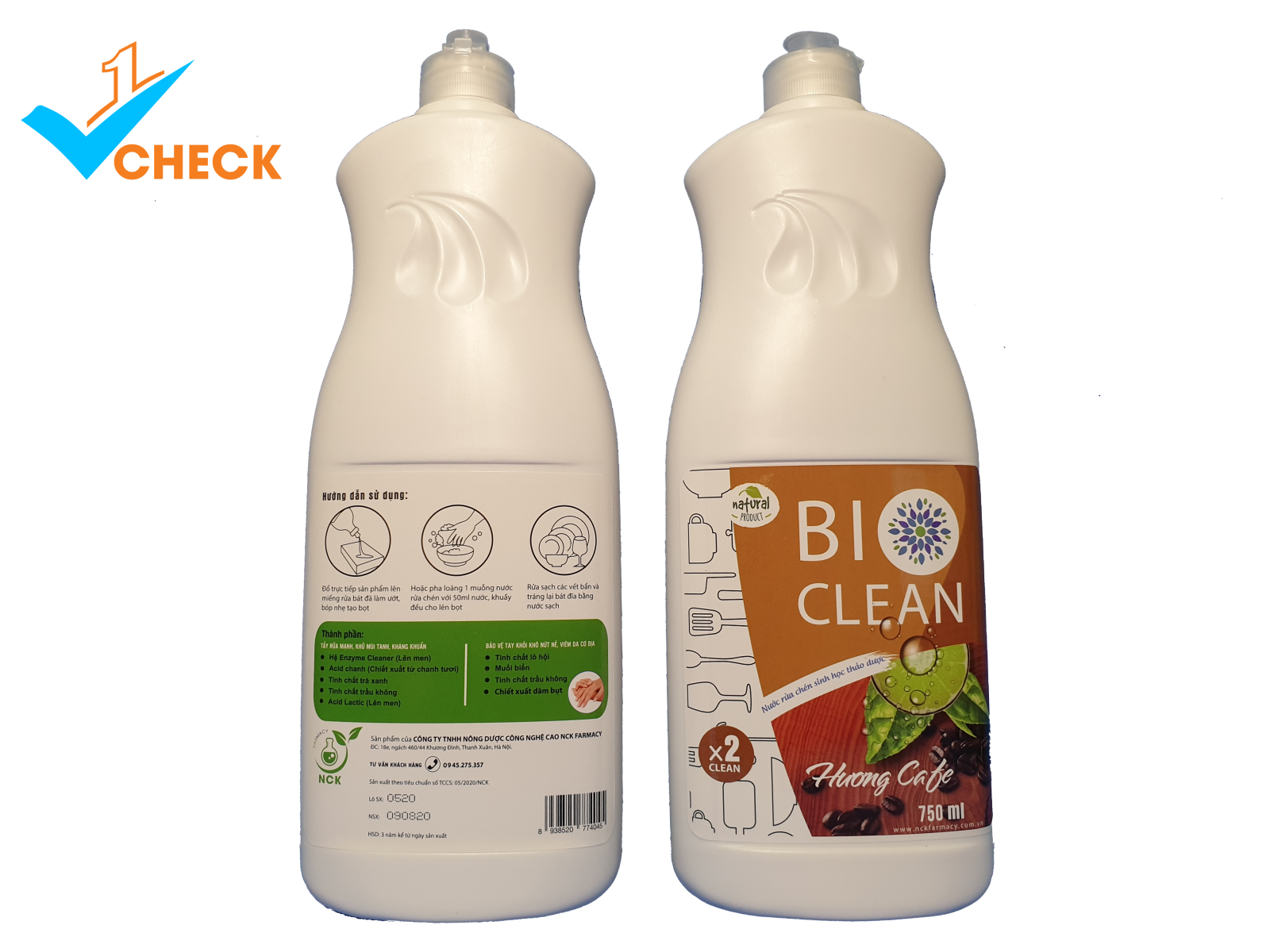 Nước rửa chén sinh học thảo dược hương cà phê BioClean X2