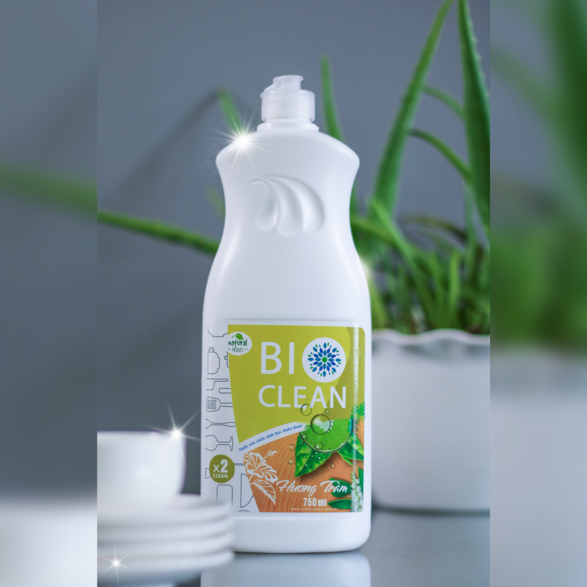 Nước rửa chén sinh học thảo dược BioClean hương tràm