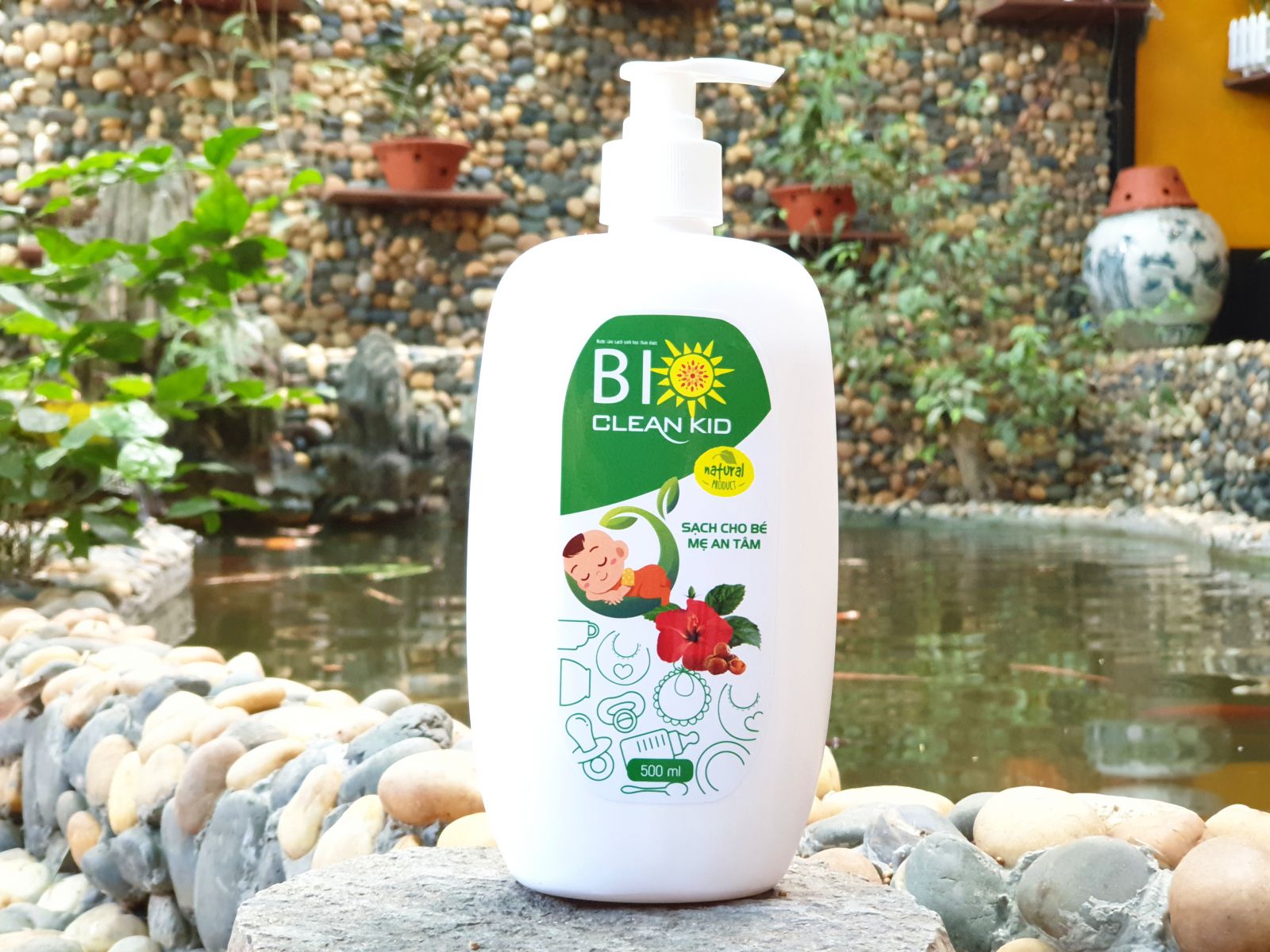 Nước rửa sinh học thảo dược BioClean Kid, chai 500ml