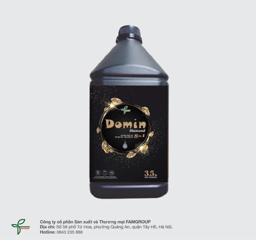 Nước giặt xả cao cấp Domin Diamond 3.5 lít (đen)