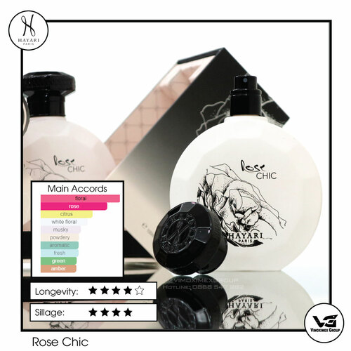 Nước hoa Rose Chic – HAYARI Parfums Paris 100ML