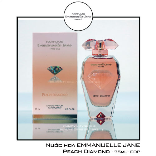 Nước hoa  Peach Diamond EMMANUELLE JANE EDP 75ML