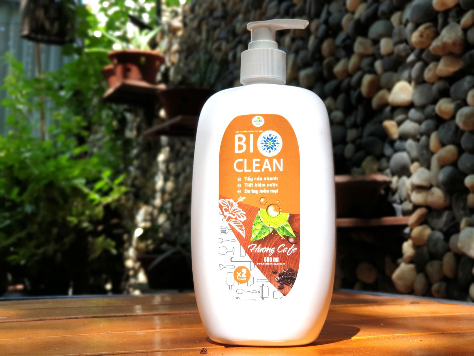 Nước rửa chén sinh học thảo dược BioClean X2, hương cà phê