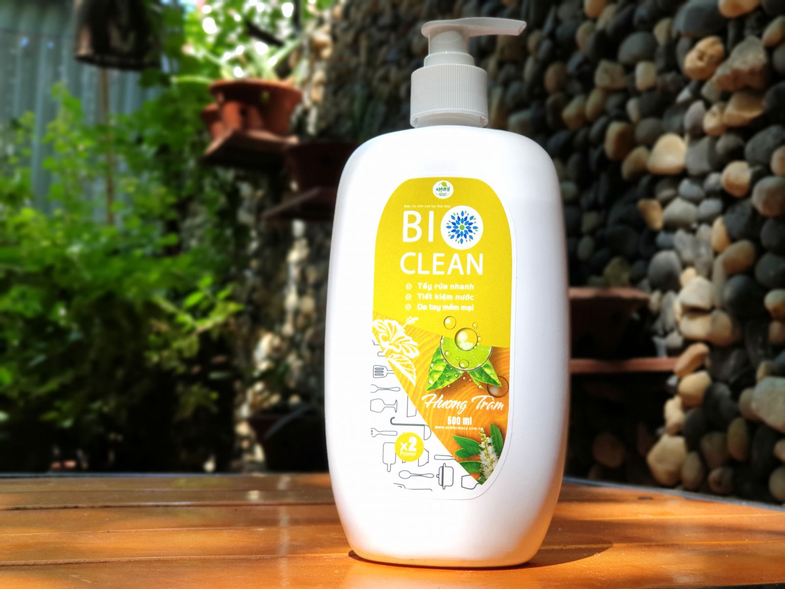 Nước rửa chén sinh học thảo dược BioClean X2, hương tràm