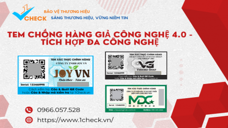 Tem chống hàng giả công nghệ 4.0 - tích hợp đa công nghệ