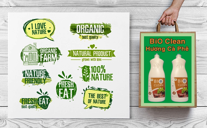 Nước rửa chén sinh học thảo dược BioClean hương cà phê