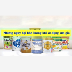 Những nguy hại khó lường khi sử dụng sữa giả