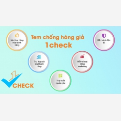 Tem chống hàng giả công nghệ  4.0 – Tem xác thực điện tử 1check.