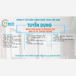 TUYỂN DỤNG NHÂN VIÊN QUẢN LÝ THƯƠNG MẠI ĐIỆN TỬ VÀ TRUYỀN THÔNG