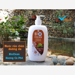 Nước rửa chén sinh học thảo dược BioClean X2, hương cà phê, chai 500ml