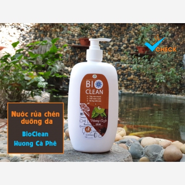 Nước rửa chén sinh học thảo dược BioClean X2, hương cà phê, chai 500ml