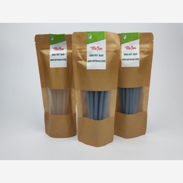 Ống hút gạo phi 6mm, dài 15cm, gói 50 ống (thùng 50 gói)